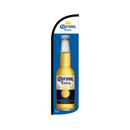 Bandera publicitaría para Corona Botella 2 (4 mts x 95cm)-Paquete completo-Impactate