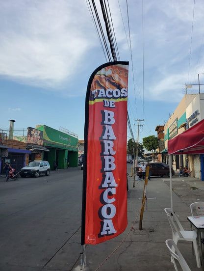 Tacos de Barbacoa Rojo (4 mts x 95cm)